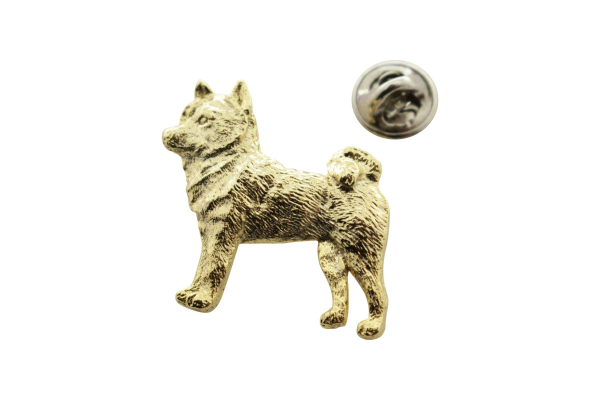 Shiba Inu Pin ~ 24K Gold ~ Lapel Pin ~ 24K Gold Lapel Pin ~ Sarah's Treats & Treasures